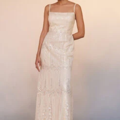 Amena Gown - Ivory