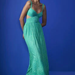 Zefrino Gown - Aqua