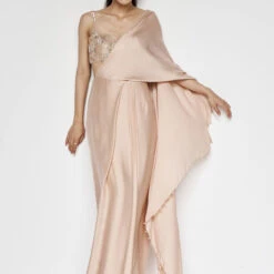 Aveline Saree - Hazelnut