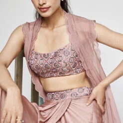 Esilda Skirt Set - Old Rose 15 Esilda Skirt Set - Old Rose -Abhinaya shop F23A380 Oldrose 7