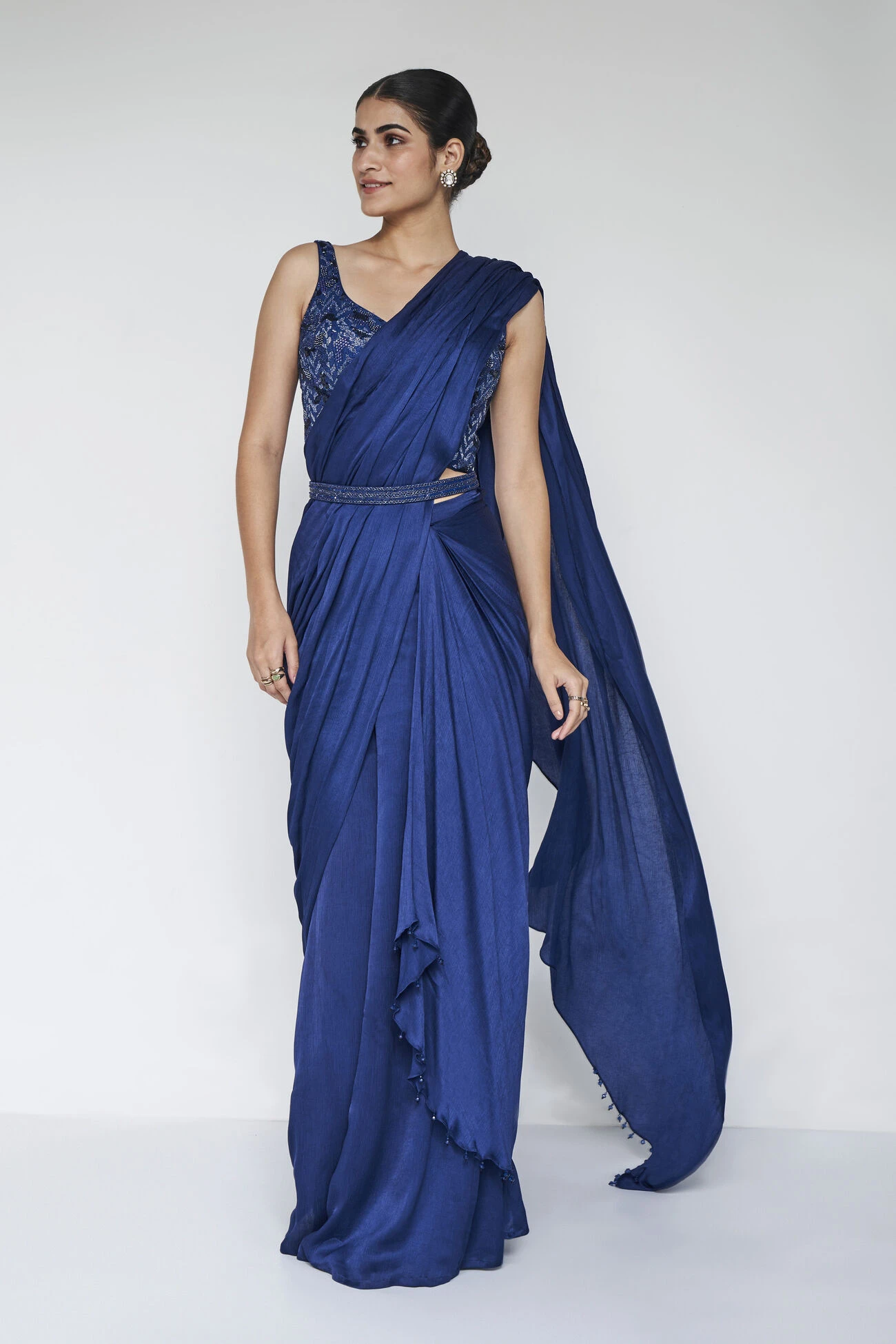 Millaray Saree Set - Blue 1 Millaray Saree Set - Blue