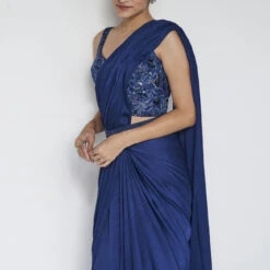 Millaray Saree Set - Blue 11 Millaray Saree Set - Blue -Abhinaya shop F23A391A Blue 5