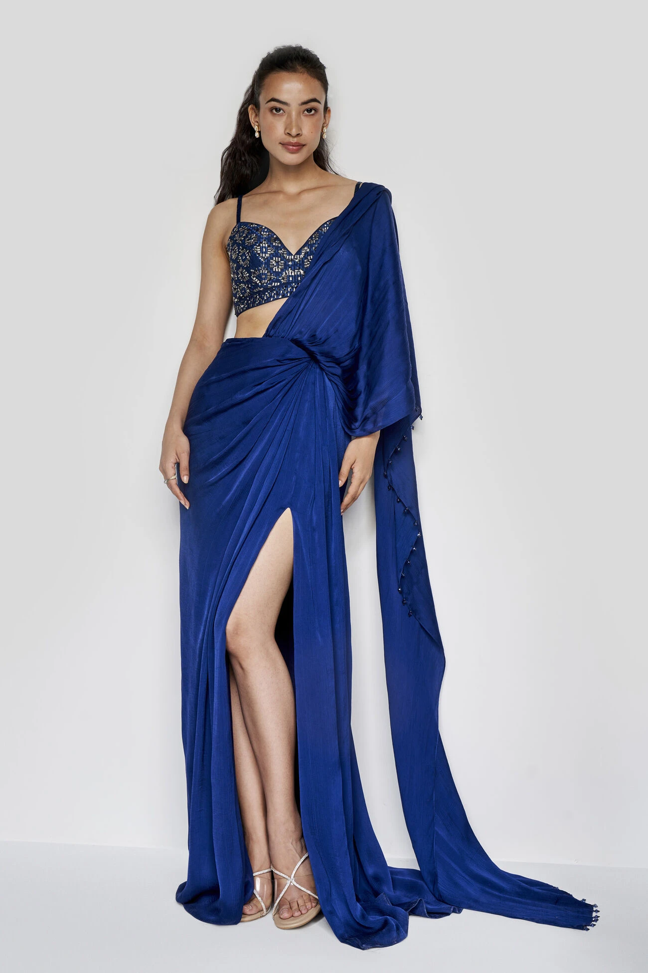 Fluerette Saree Set - Blue 1 Fluerette Saree Set - Blue