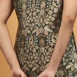 Symphony Of The Forest Dress - Green -Abhinaya shop F23AR706 Green 3