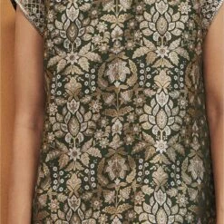 Symphony Of The Forest Dress - Green -Abhinaya shop F23AR706 Green 4