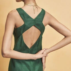 Blooming Wildforest Jacket Set - Green -Abhinaya shop F23R131 Green 10