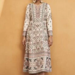 Blooms Of Paradise Dress - Cream