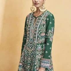 Serenade Of The Trees Kurta Set - Green -Abhinaya shop F23R148 Green 6