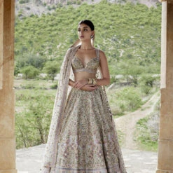 Mridhini Lehenga - Beige