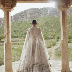 Mridhini Lehenga - Beige 12 Mridhini Lehenga - Beige -Abhinaya shop F23R193MTO BEIG 2