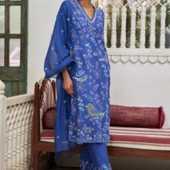 Vanhi Suit Set - Blue