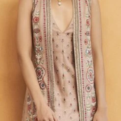 Symphony Of Flowers Jacket Set - Hazelnut 10 Symphony Of Flowers Jacket Set - Hazelnut -Abhinaya shop F23R409A Hazelnut 5