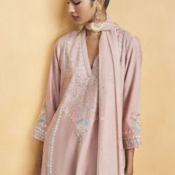 Abhisoka Suit Set - Old Rose 8 Abhisoka Suit Set - Old Rose -Abhinaya shop F23R412 Old20Rose 4