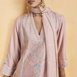 Abhisoka Suit Set - Old Rose 9 Abhisoka Suit Set - Old Rose -Abhinaya shop F23R412 Old20Rose 5