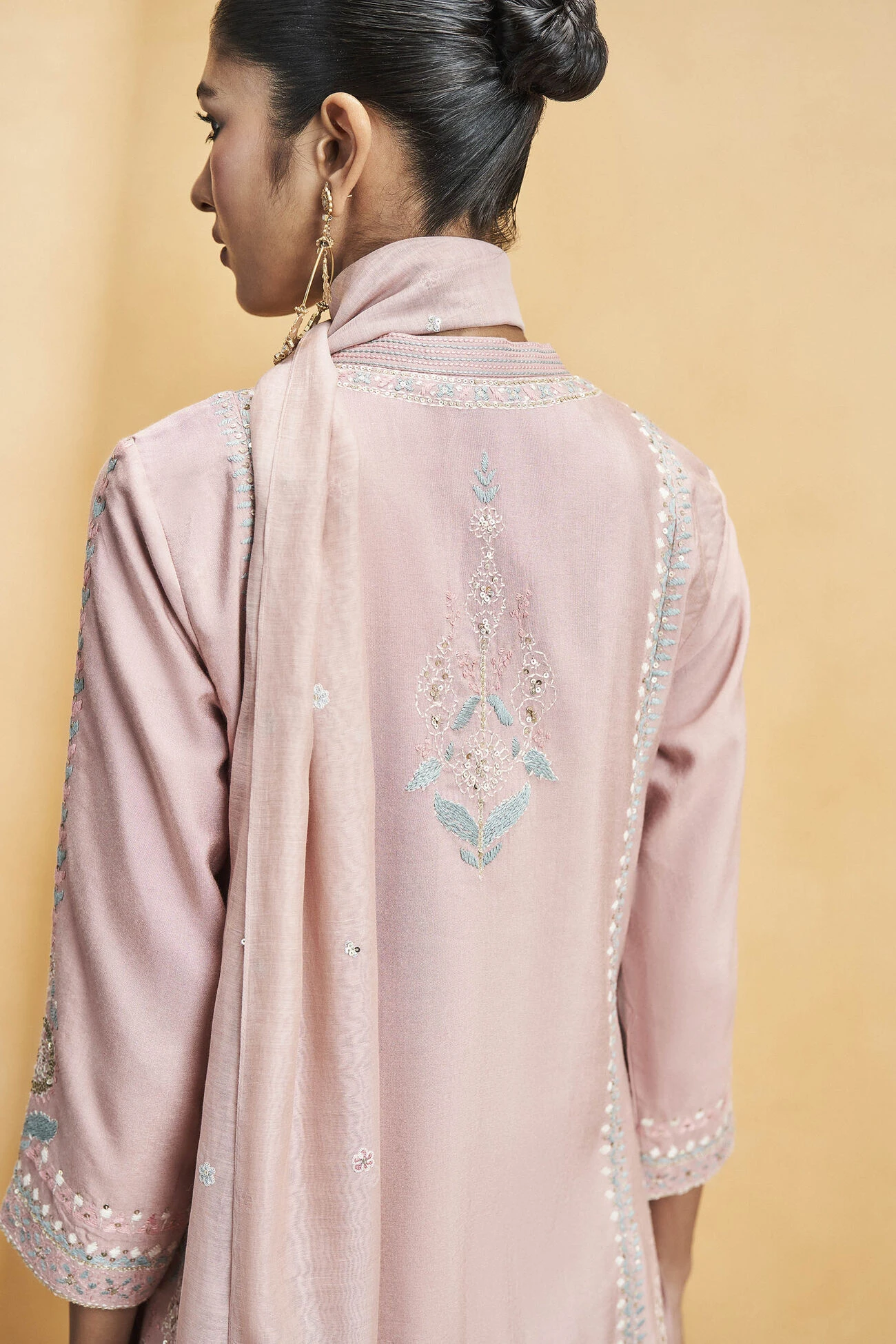 Abhisoka Suit Set - Old Rose 6 Abhisoka Suit Set - Old Rose - Image 6