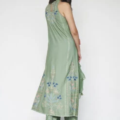 Varenya Suit Set - Sage -Abhinaya shop F23R414 Sage 3