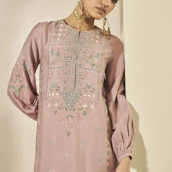 Cyrene Kaftan - Old Rose 5 Cyrene Kaftan - Old Rose -Abhinaya shop F23R415 OLD20ROSE 3