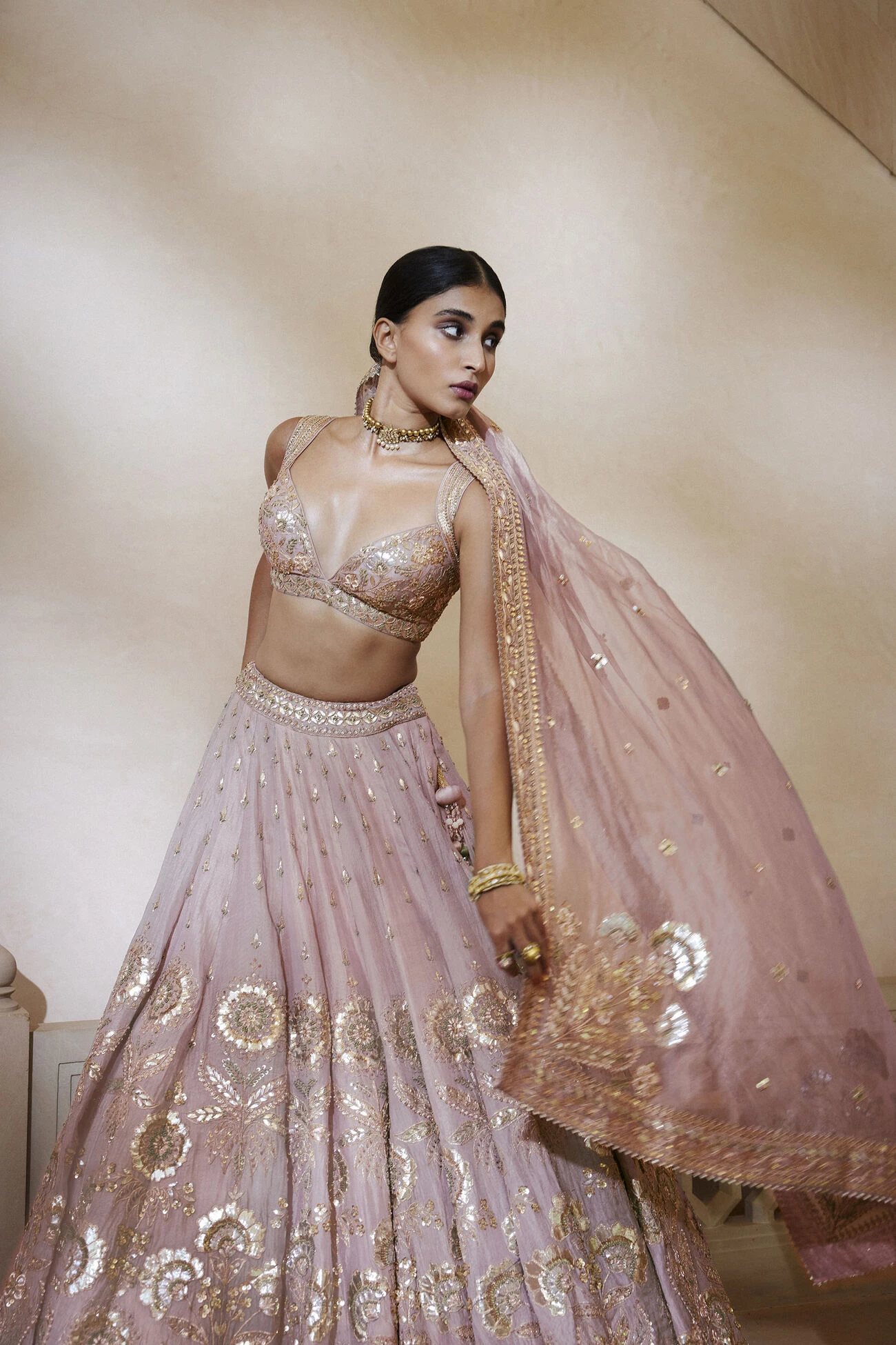 Sitara Lehenga - Blush 3 Sitara Lehenga - Blush - Image 3