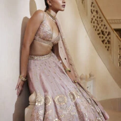 Sitara Lehenga - Blush 9 Sitara Lehenga - Blush -Abhinaya shop F23R439MTO BLSH 4