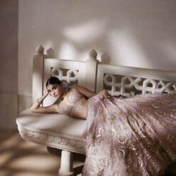 Sitara Lehenga - Blush 10 Sitara Lehenga - Blush -Abhinaya shop F23R439MTO BLSH 5