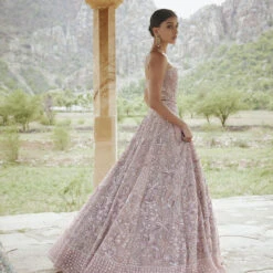 Aavya Lehenga - Blush -Abhinaya shop F23R440MTO BLSH 8