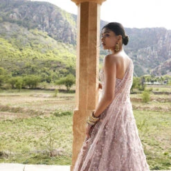 Aavya Lehenga - Blush -Abhinaya shop F23R440MTO BLSH 9