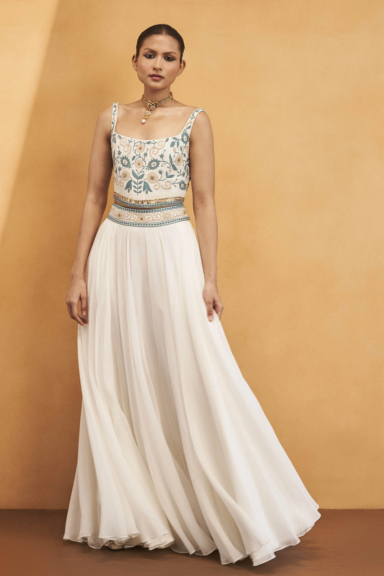 Whisper Of The Woods Skirt Set - Cream 1 Whisper Of The Woods Skirt Set - Cream