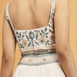 Whisper Of The Woods Skirt Set - Cream 7 Whisper Of The Woods Skirt Set - Cream -Abhinaya shop F23R513A Cream 4