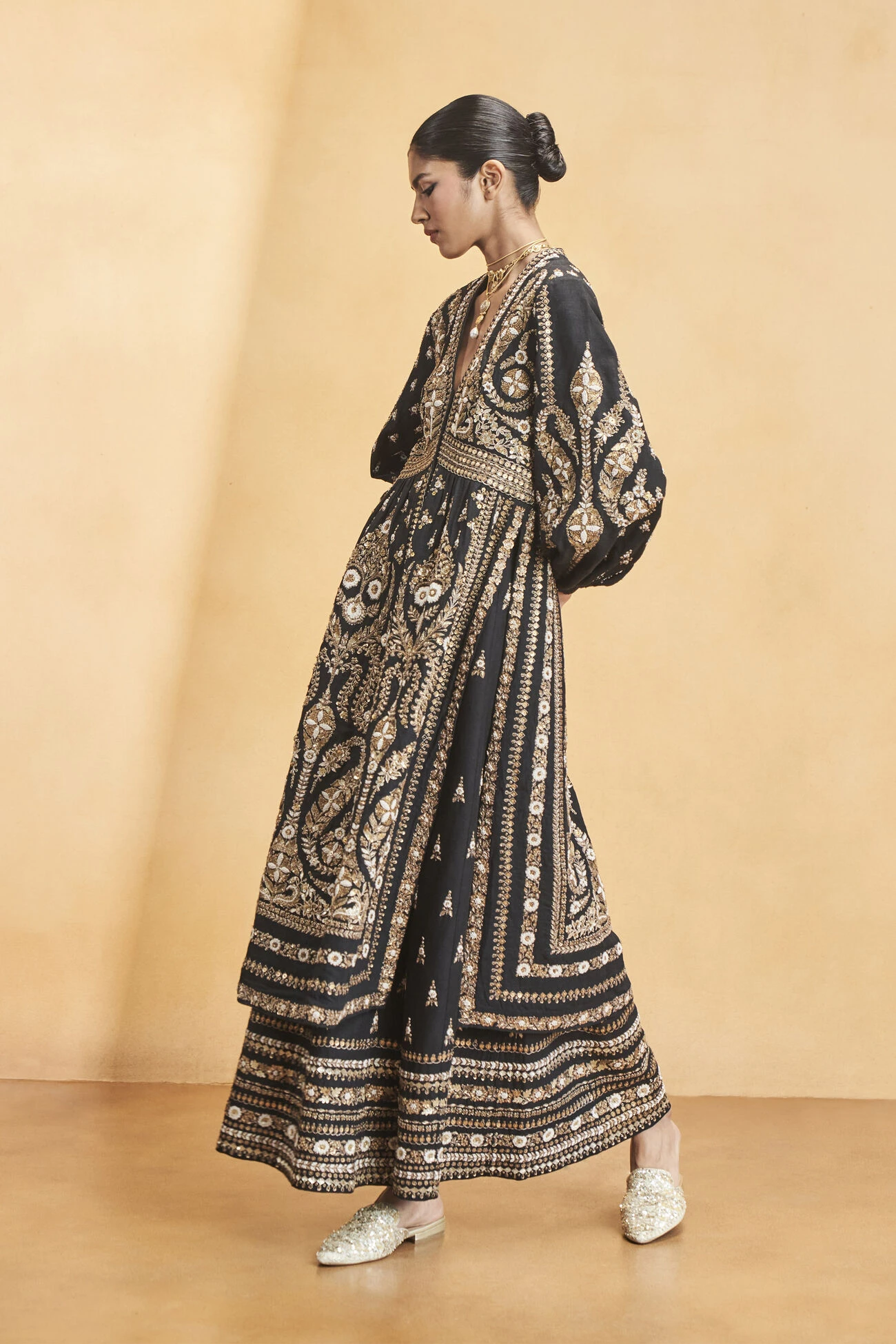 Into The Wilderness Kurta Set - Black 6 Into The Wilderness Kurta Set - Black - Image 6