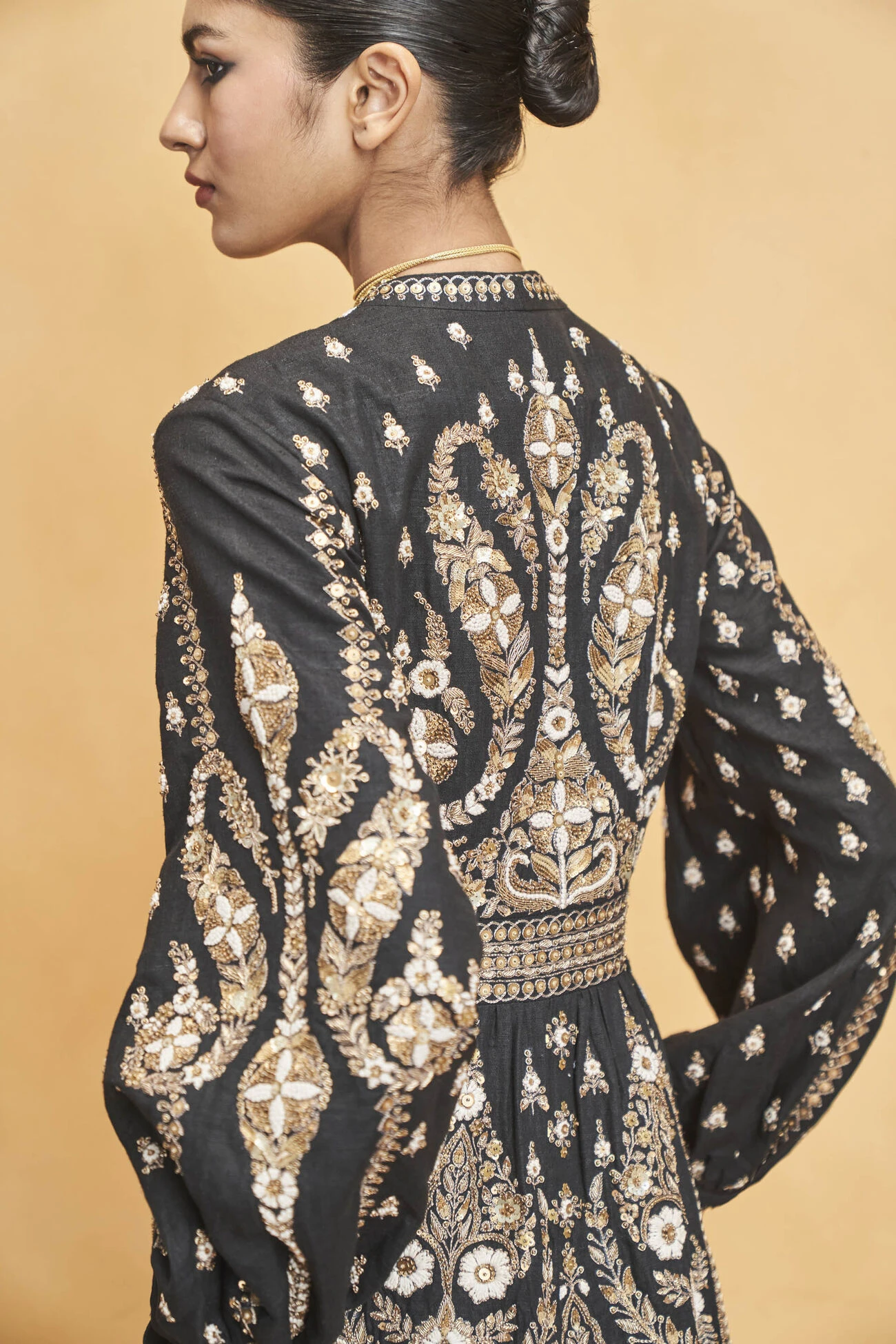 Into The Wilderness Kurta Set - Black 9 Into The Wilderness Kurta Set - Black - Image 9