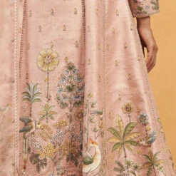 Gulbahar Pichhwai Suit Set - Blush -Abhinaya shop F23R553​ Blush 5