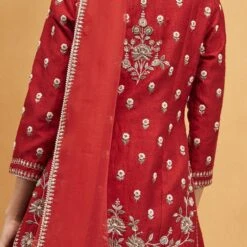 Sahba Suit Set - Red -Abhinaya shop F23R554​ Red 3