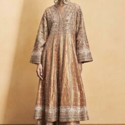 Magic Of The Gleaming Sunrays Sharara Set - Copper -Abhinaya shop F23R578 Copper 1