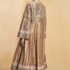 Magic Of The Gleaming Sunrays Sharara Set - Copper -Abhinaya shop F23R578 Copper 3