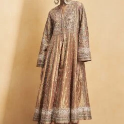 Magic Of The Gleaming Sunrays Sharara Set - Copper -Abhinaya shop F23R578 Copper 7