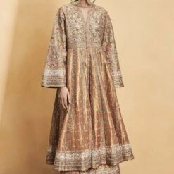 Magic Of The Gleaming Sunrays Sharara Set - Copper -Abhinaya shop F23R578 Copper 8