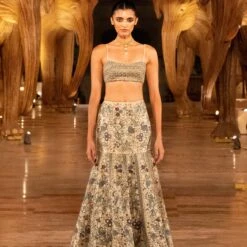 Harmony Of The Forest Skirt Set - Gold