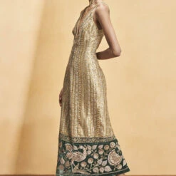 Heart Of The Forest Cocktail Dress - Gold -Abhinaya shop F23R646 Tissue 3