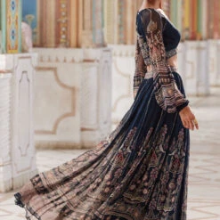 Aizah Skirt Set - Blue -Abhinaya shop F23RS155 Blue 3