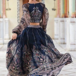 Aizah Skirt Set - Blue -Abhinaya shop F23RS155 Blue 4