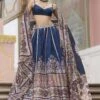 Azka Lehenga - Blue