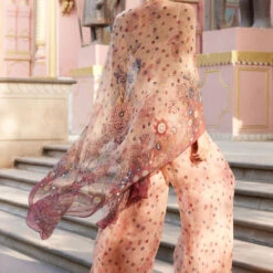 Nazaha Pant Set - Peach -Abhinaya shop F23RS157B Peach 5