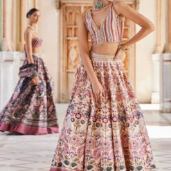 Madoon Lehenga - Peach -Abhinaya shop F23RS157 Peach 3