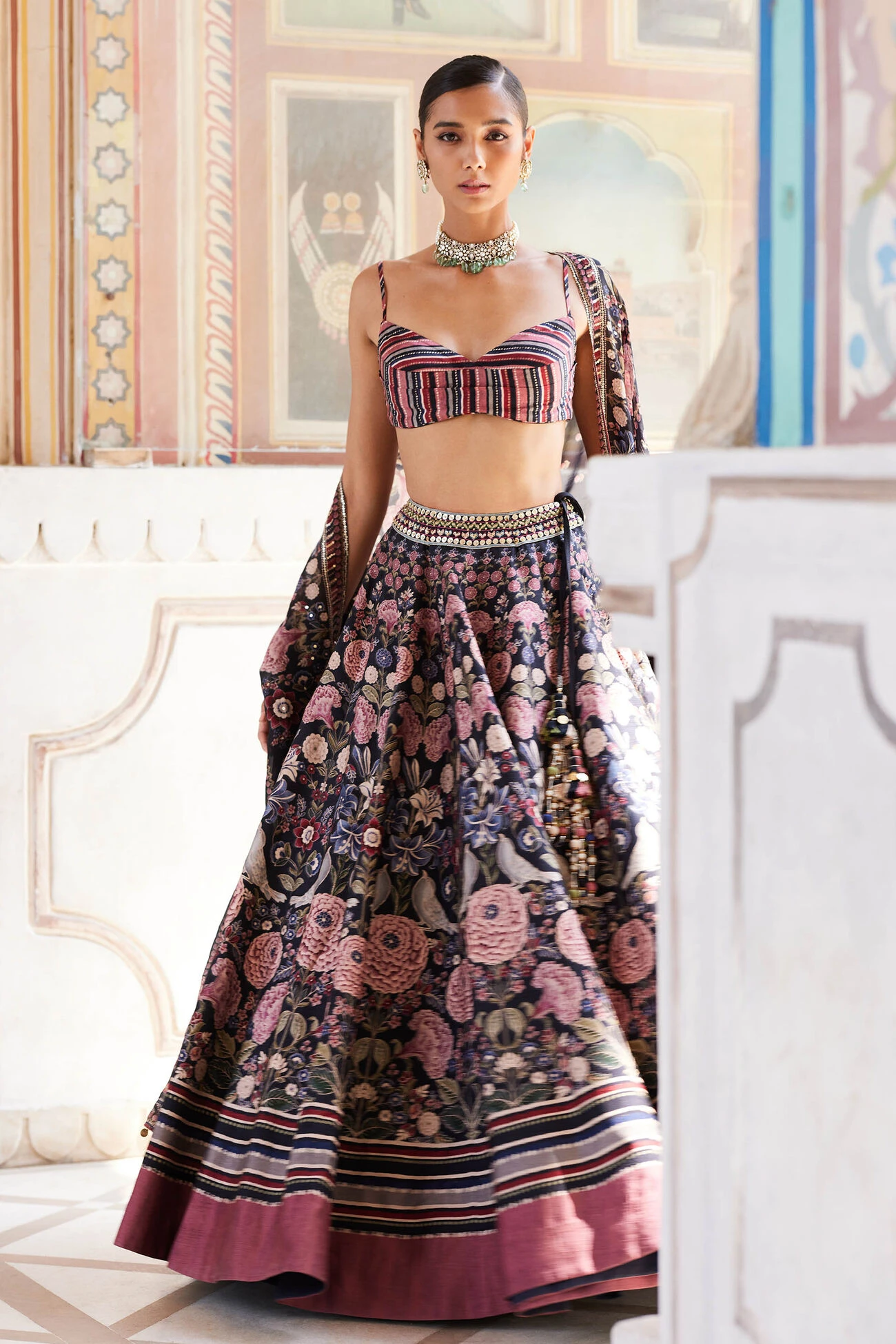 Shimaz Lehenga - Black 1 Shimaz Lehenga - Black