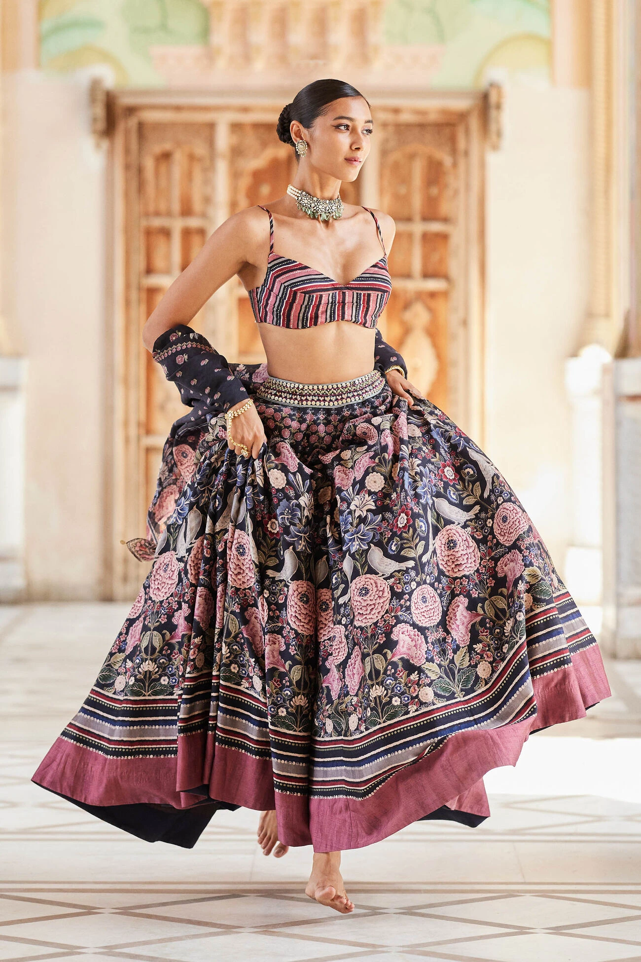 Shimaz Lehenga - Black 3 Shimaz Lehenga - Black - Image 3