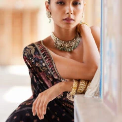 Shimaz Lehenga - Black 15 Shimaz Lehenga - Black -Abhinaya shop F23RS163 Black 8