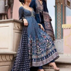 Avizeh Suit Set - Blue -Abhinaya shop F23RS174 Blue 4