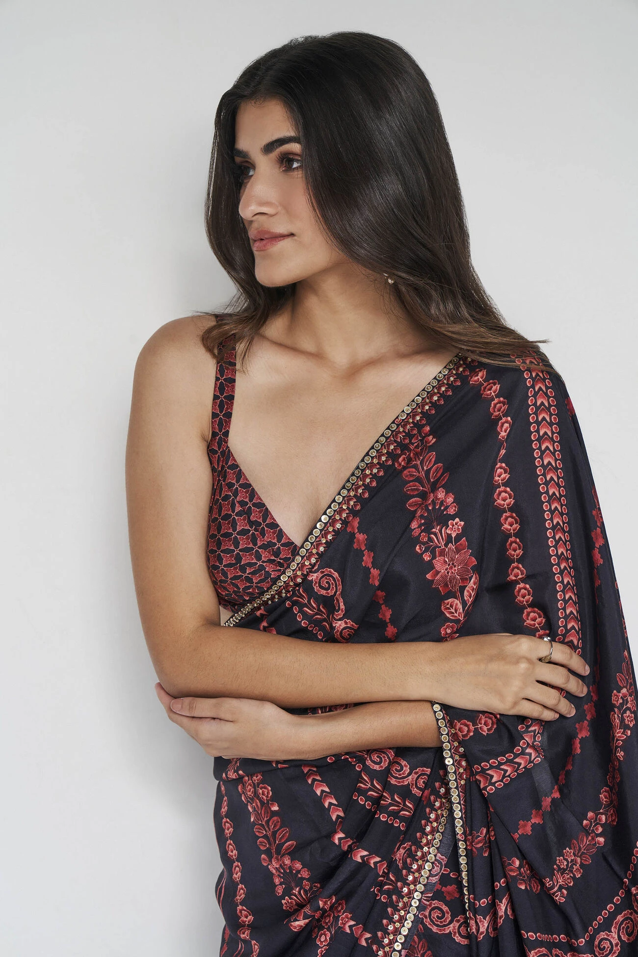 Roseline Saree - Black 6 Roseline Saree - Black - Image 6