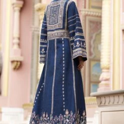 Zyva Jacket Set - Blue -Abhinaya shop F23RS178A Blue 4