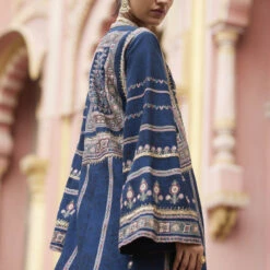 Zyva Jacket Set - Blue -Abhinaya shop F23RS178A Blue 6